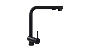 Torneira Gourmet Preta Monocomando Extensível
