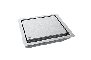 Porta Tomada De Embutir Inox 2 Tomadas 20a 15x15cm