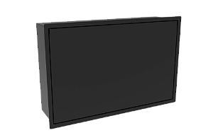 Armário Para Pratos Embutir Na Parede Preto