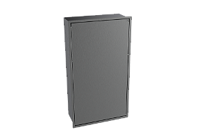 Lixeira Retangular Inox 15 L Para Parede - Tampa Click