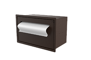 Suporte Papel Toalha Para Embutir na Parede Marrom - Tampa Click