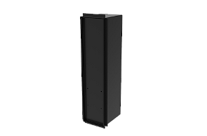 Porta Escova Sanitária de Embutir Porcelanato Aço Inox Preto - Tampa Click