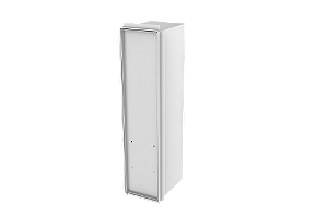 Porta Escova Sanitária de Embutir Porcelanato Aço Inox Branco- Tampa Click