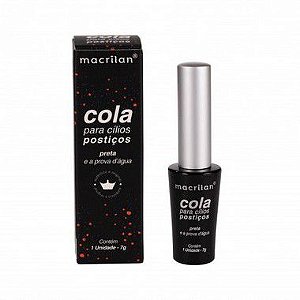 Cola para Cílios Preta a Prova D'água -  Macrilan