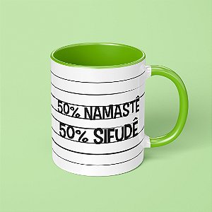 CANECA 50% NAMASTÊ 50% SIFUDÊ