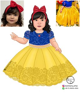 Caricatura com tema para festa infantil - Realista