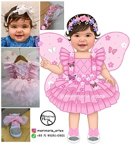 Caricatura com tema para festa infantil