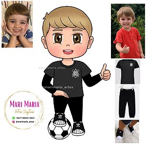 Caricatura para festa - Bonequinha(o)