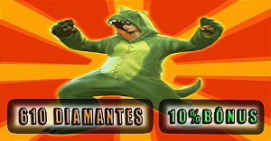 Free Fire - 85 Diamantes + 10% de Bônus