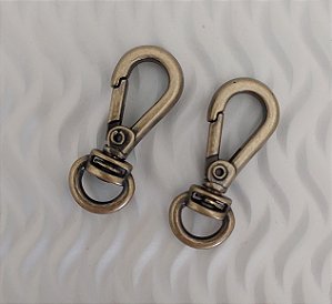 Mosquetão Gancho 4,0cm Ouro Velho (02 UNIDADES)