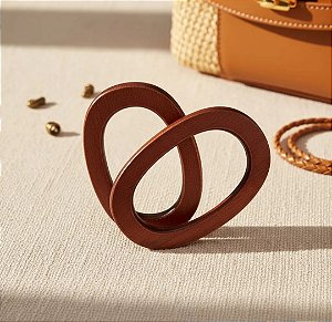 ALÇA DE MADEIRA OVAL CÍRCULO (PAR)