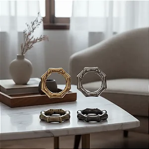 ARGOLA ARTICULADA BAMBU 3CM EXTERNO (PAR) ZAMAC