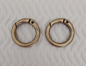 ARGOLA ARTICULADA 3,5CM EXTERNO GROSSA OURO VELHO ZAMAC ( PAR )