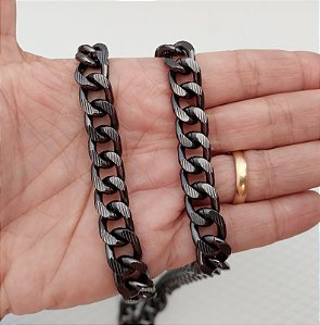 CORRENTE DE ALUMÍNIO RISCADA 3mm ESPESSURA C/ 1 METRO (CORES)