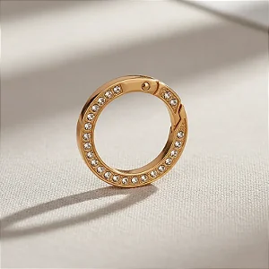 ARGOLA ARTICULADA C/ STRASS 3,5CM EXTERNO (PAR)