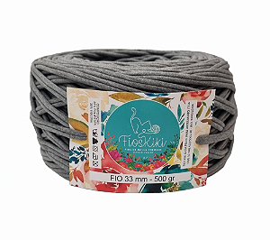 FIO DE MALHA PREMIUM KIKI ANTIPILLING 33MM - CINZA MESCLA CLARO - 500gr