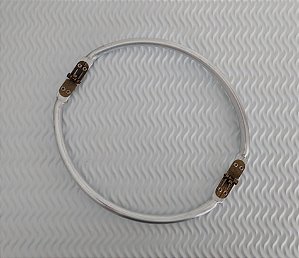 Alça Fecho Tubular Boca de Lobo para Bolsas C/ 20 cm ( OVAL )