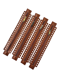 ZIPER ESTREITO CARAMELO M (5X25) Unidade