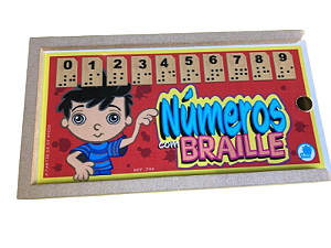 Números Braille MDF 10 Fichas