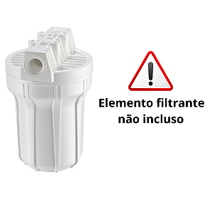 Filtro carcaça altura 5 Polegadas x ½” Branco -  Hidro Filtros