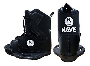 Bota Para Wakeboard Navis 095 Aberta 35-42 Cor Preta