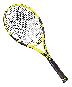 Raquete Babolat Pure Aero Preta e Amarela L2