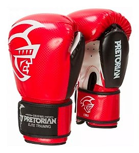 Kit De Boxe/Muay Thai Pretoroan Elite Vermelha 14 Oz