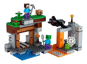 Lego Minecraft A Mina Abandonada 248 Peças Lego 21166