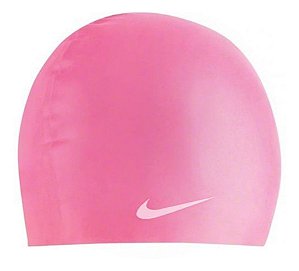 Touca De Natação Nike Solid Silicone Cap - 66a - Rosa Claro