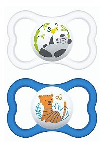 Chupeta Mam Air 6+ Meses Azul Menino 2835 Dupla