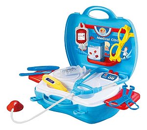 Kit Centro Medico Maleta Azul  Profissões Candide 9720