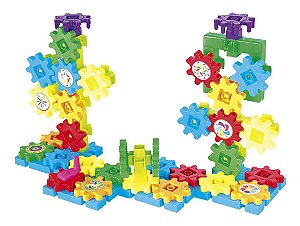 BLOCO DE MONTAR INFANTIL MALETA PUZZLE MAGIC PLATE 151 PÇS