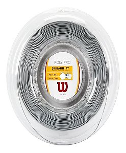 Corda Poly Pro 16 1.30mm Prata Rolo Com 200m - Wilson