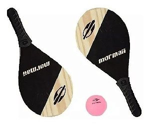 Kit Frescobol 2 Raquetes De Praia E 1 Bola P/ Jogar  Mormaii