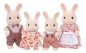 Sylvanian Families Família Dos Coelhos De Leite Epoch 4108