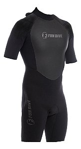 Roupa Neoprene Wailea Curto 3mm Fun Dive Surf Jetski