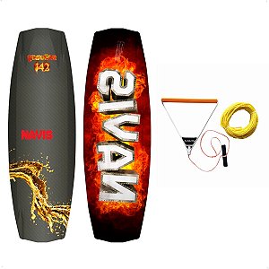 Prancha De Wakeboard Gasolina 139 Navis + Manete e Cabos