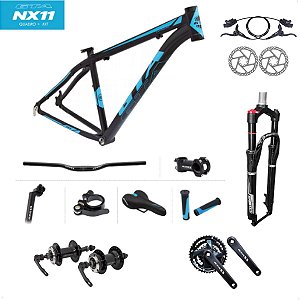 Kit GTA Quadro NX11 Suspensão Cubo Pedivela e Freio a Disco
