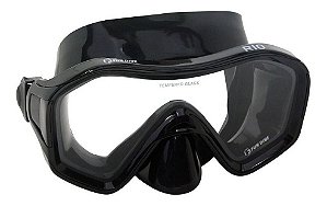Rio Fun Dive, Máscara Mergulho Pesca Sub Pvc Preto