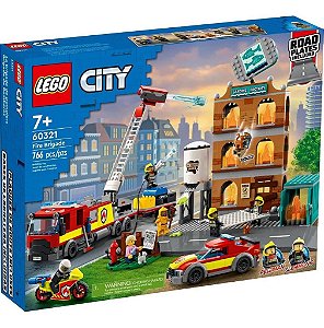 Brinquedo Lego City 766 Pcs Predio Corpo De Bombeiros 60321