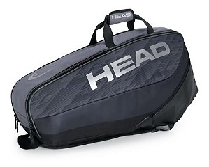 Raqueteira Head Djokovic 6r Combi - Chumbo E Preta