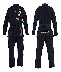 Kimono Jiu Jitsu Trançado Bjj  Naja Overcoming Preto A1
