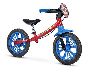 Bicicleta bike Balance Infantil Homem Aranha Nathor Aro 12