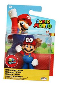 Boneco Super Mario and Cappy - 6 Cm - 3001 - Candide