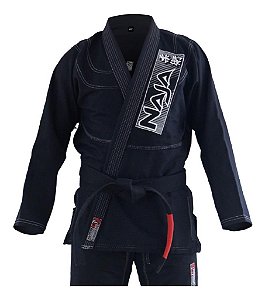 Kimono Jiu Jitsu Bjj Naja Brave Preto A2