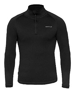 Blusa Segunda Pele Curtlo Zip Thermoplus Masculino Preto G