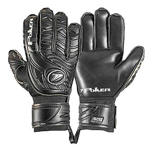 Luva Poker Futebol de Campo Multiterreno Black T09
