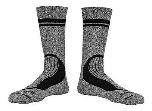 Meia Curtlo Trail Cinza E Preto 40/44