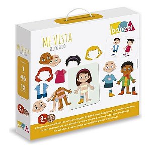 Jogo Me Vista Troca Tudo em Madeira da Babebi