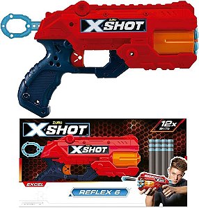 Lançador X-Shot Red Reflex Tk6 Candide 5712